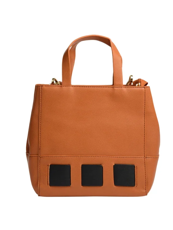 1Accessories-3 Tan Leatherette (Pu) Regular Handbag