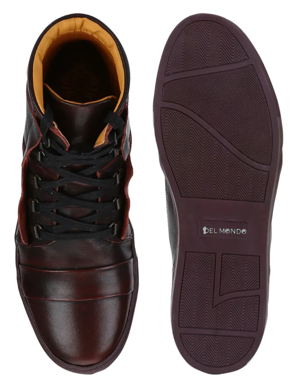 Accessories-2-A Brown Leather Lace Up Boots