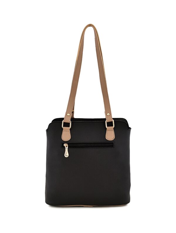 Accessories-5-C Black Leatherette (Pu) Combo Handbag