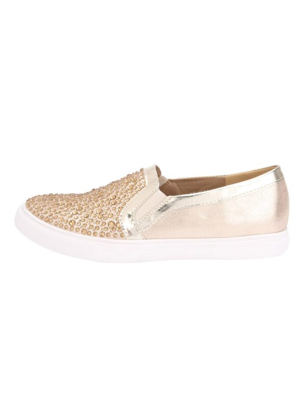 Accessories-6-A Gold Leather Plimsolls Casual Shoes