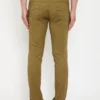 men-15-B Olive Green Plain Denim Jeans