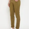 men-15-C Olive Green Plain Denim Jeans