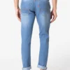 men-16-C Blue Light Washed Distressed Denim Jeans