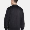 men-17-C Navy Blue Solid Bomber Jacket