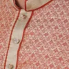 men-8-A Beige Jacquard Long Kurta