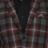 men-9-A Black Checkered Single Breasted Suit