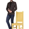 men-9-B Black Checkered Single Breasted Suit