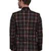 men-9-C Black Checkered Single Breasted Suit