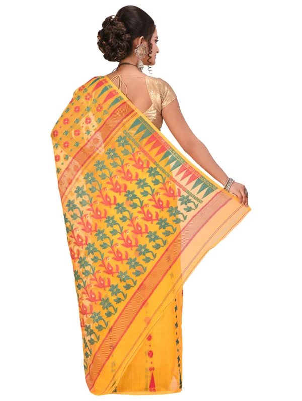 saari-1-B Self Design Cotton Silk Jamdani Saree
