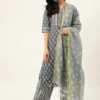 saari-12 Printed Suit Set With Face Mask