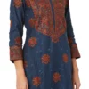 saari-15-C Embroidered Kurta Churidaar Set