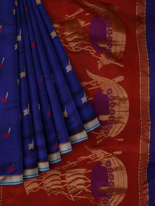 saari-4-A Zari Work Handloom Saree With Blouse
