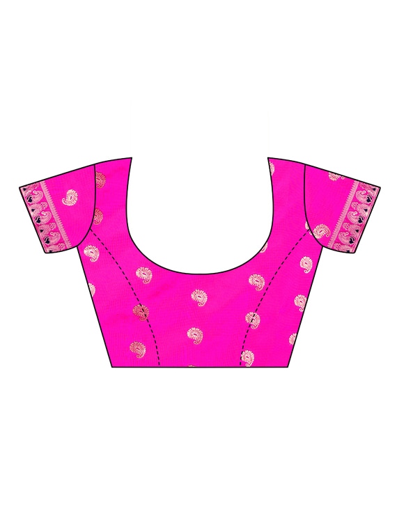 saari-5-A Ethnic Motifs Woven Saree With Blouse
