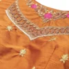 saari-7-C Multi Colored Raw Silk Flared Lehenga